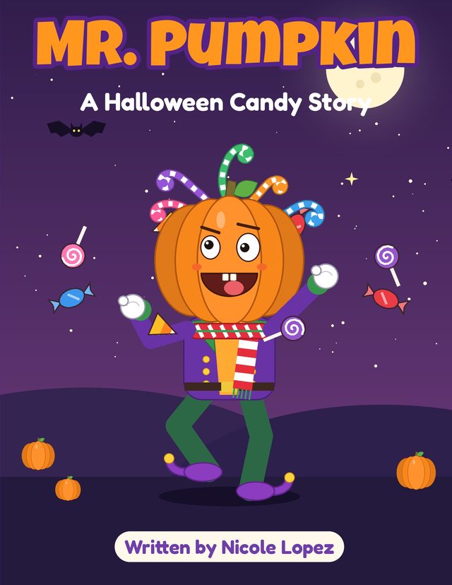 Cover of Mr. Pumpkin: A Halloween Candy Story by Nicole Lopez